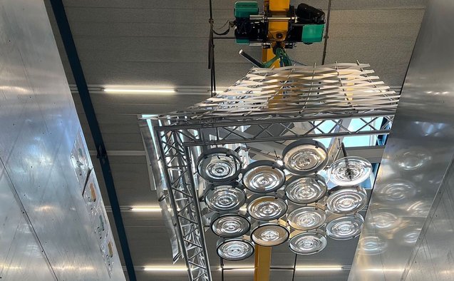 A prototype of the future "multifunctional lantern" for the new FORUM UZH (Foto: Herzog & de Meuron)